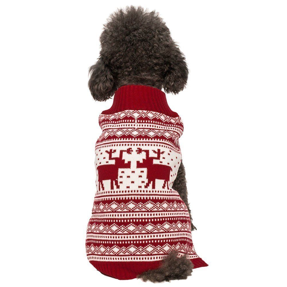 Blueberry Pet Vintage Reindeer Christmas Sweater