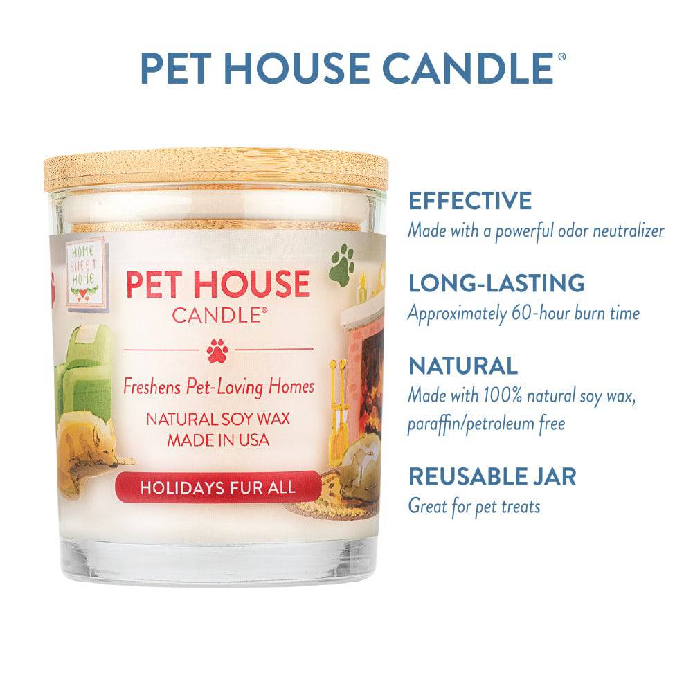One Fur All Pet House Candle Holidays Fur All