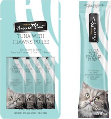 Fussie Cat Puree Lickable Treat Tuna & Prawns