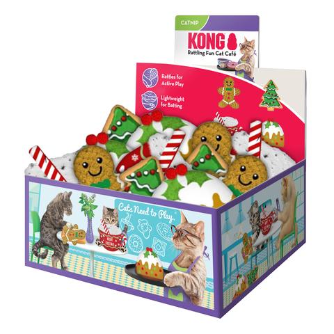 Kong Cat Holiday Scrattles Cafe Assorted Toy