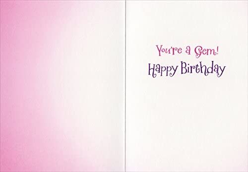 Avanti Birthday Card - Kitten Face Flowers Tiara