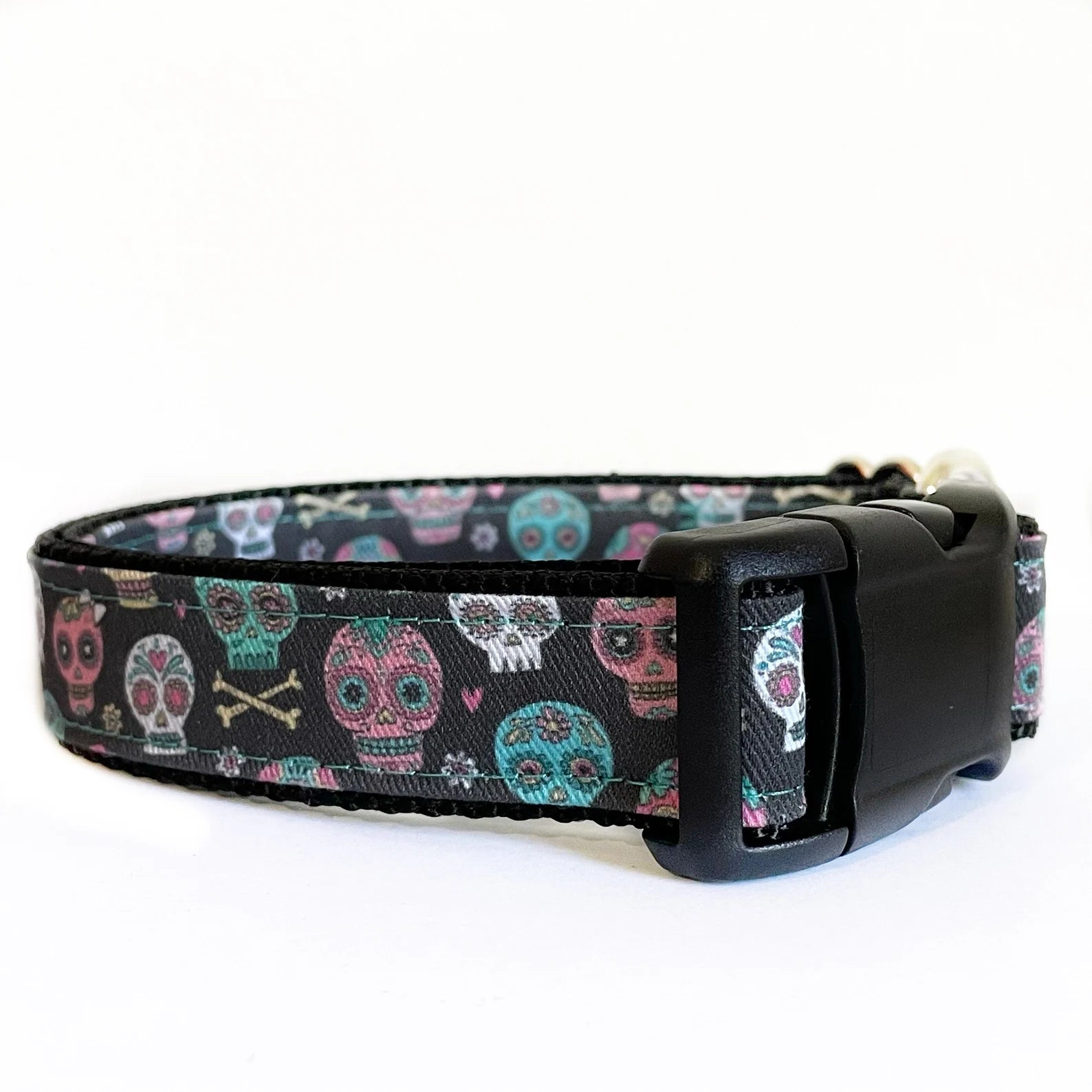Sew Fetch Collar The Day of The Dead Sugar Skull