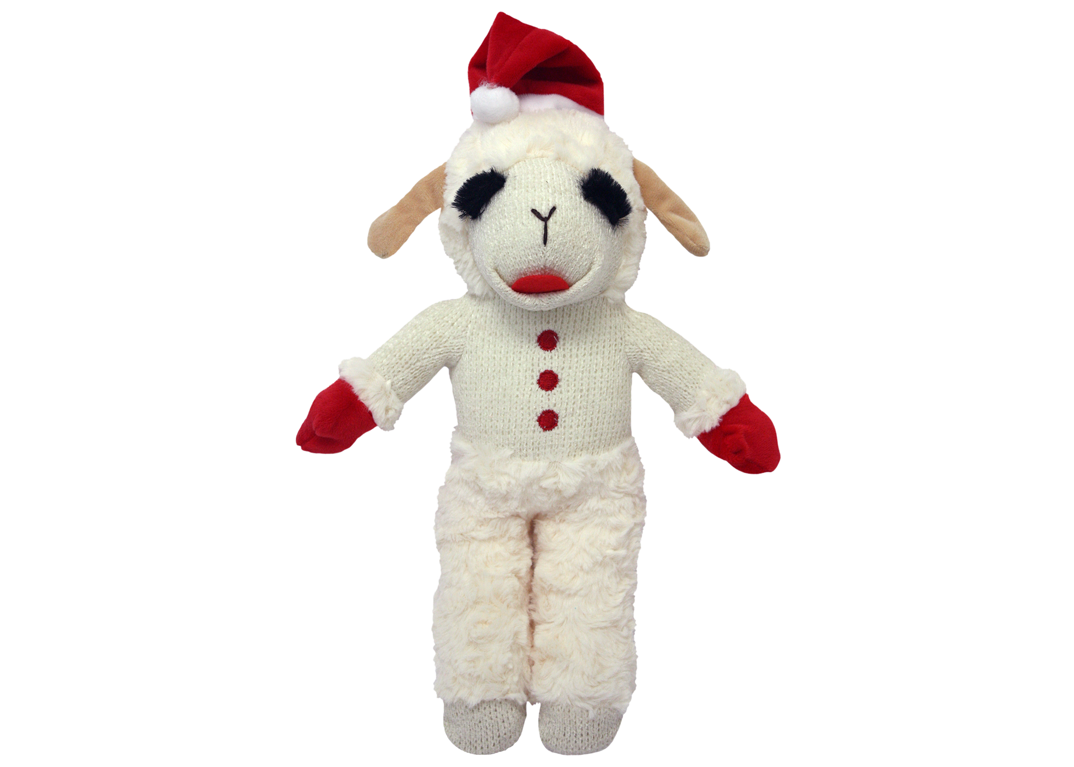 Multipet Holiday Lamb Chop w/ Santa Hat
