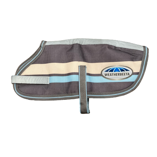 Weatherbeeta Parka 1200D Dog Coat Grey Stripes