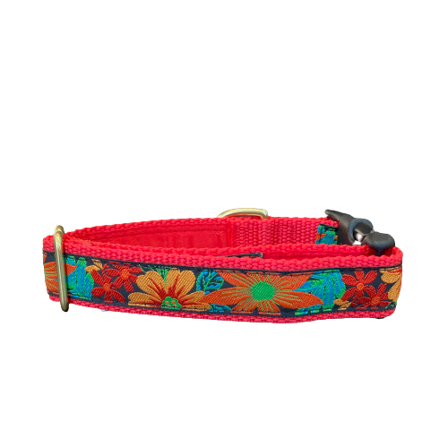 Mackenzie Collar Fall Flowers Red