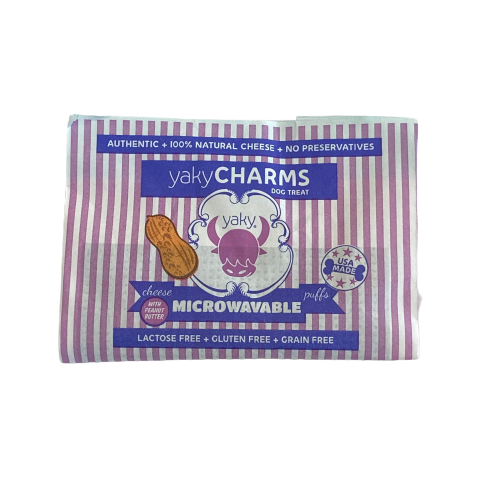 Himalayan Yaky Charms With Peanut Butter Microwavable Cheese Puff Treats Single