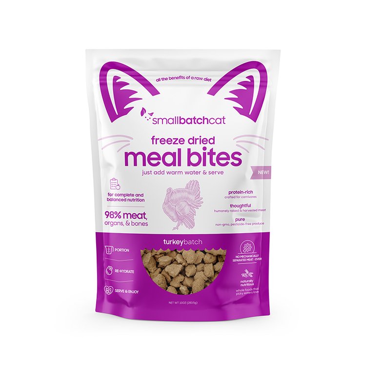 SmallBatch Cat Freeze-Dried Meal Bites Turkey