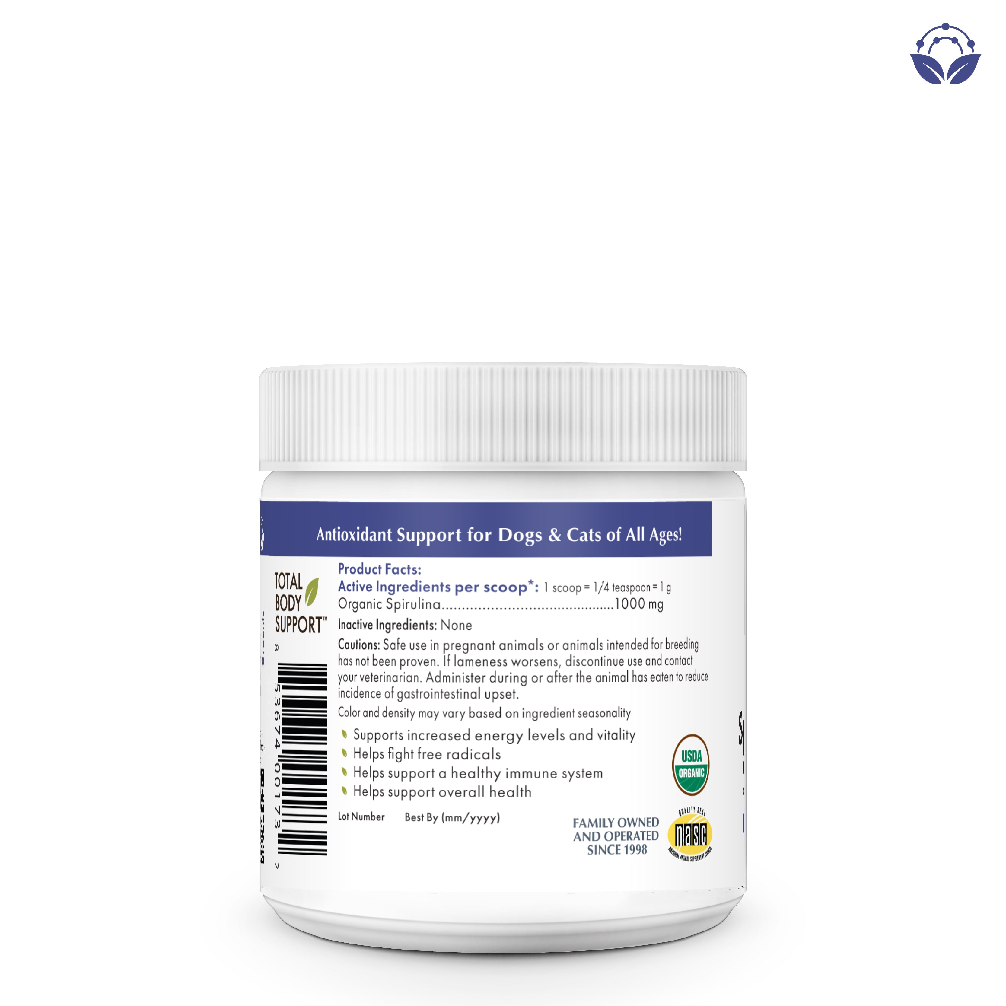 Wholistic Pet Organics Spirulina Powder