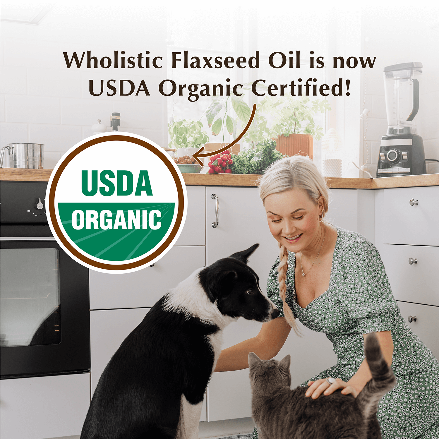 Wholistic Pet Organics Flax Seed Oil