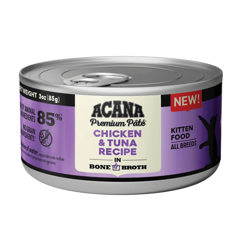 Acana Cat Premium Pate Tuna & Chicken in Bone Broth Kitten Recipe