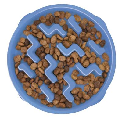 Outward Hound Fun Feeder, Notch Blue