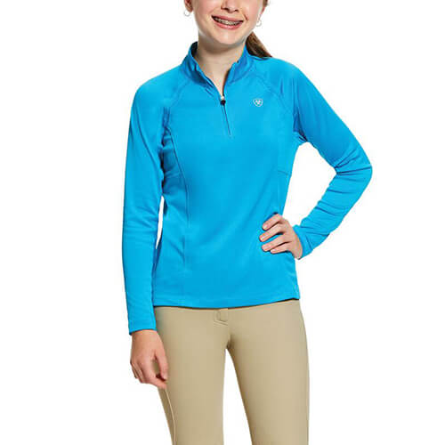 Ariat Girls Sunstopper 2.0 1/4 Zip Baselayer Nautilus