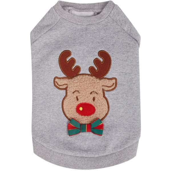 Blueberry Pet Christmas Reindeer Dog Sweatshirt