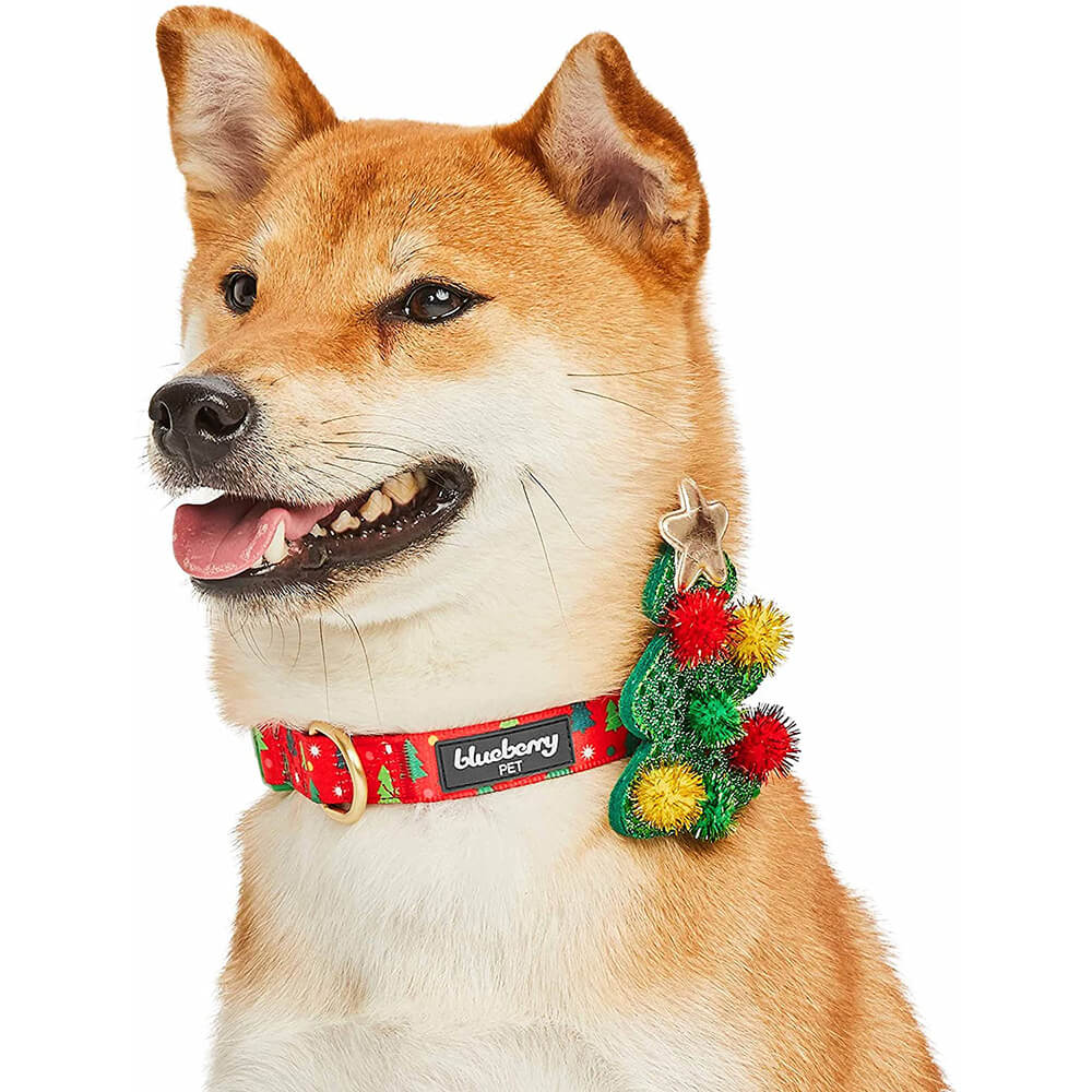 Blueberry Pet Christmas Tree Collar