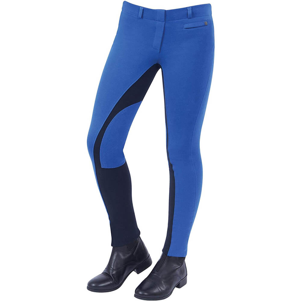 Dublin Childs Supa-Fit Euro Seat Pull On Stirrup Jodphurs Blue/Navy