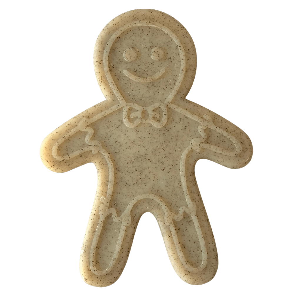 SodaPup Durable Nylon Gingerbread Man Chew Toy