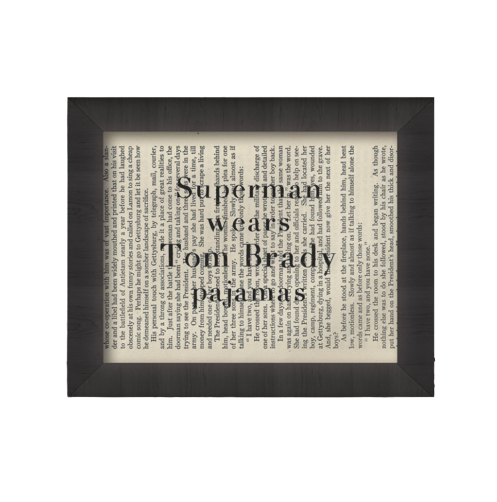 Cecelia Rose Tom Brady Framed Print