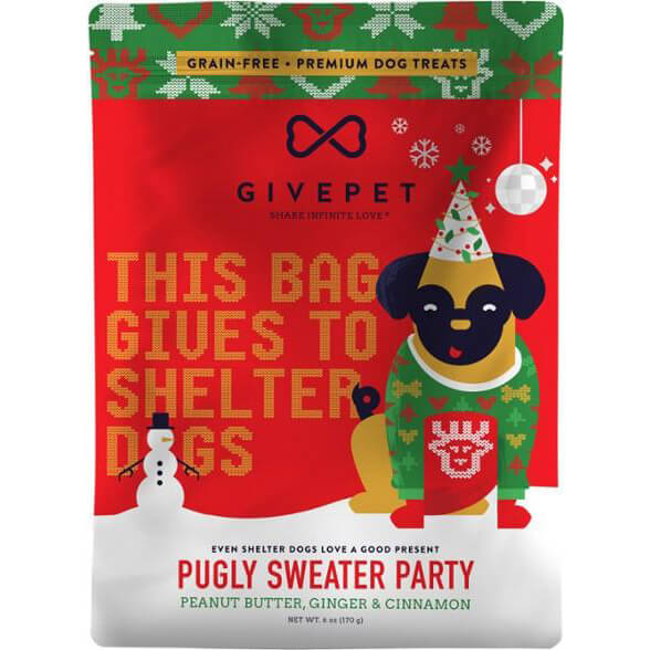 Givepet Pugly Sweater Party! Grain-Free Dog Treats
