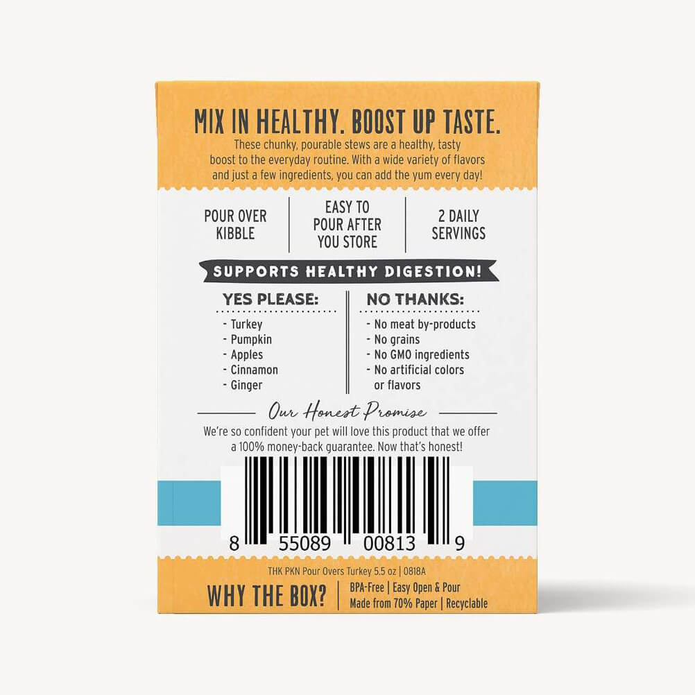 Honest Kitchen Pumpkin Pour Overs Turkey Meal Topper