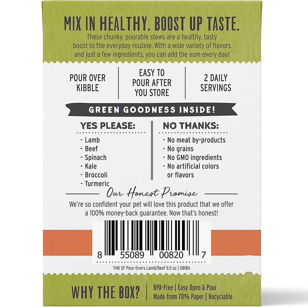 Honest Kitchen Superfood Pour Overs Lamb Stew Topper