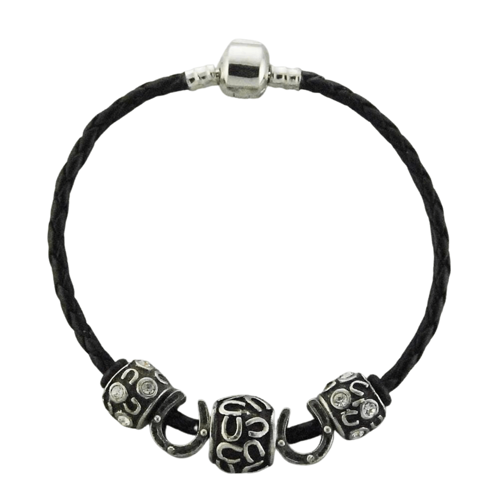 Joppa Leather Horseshoe Bracelet