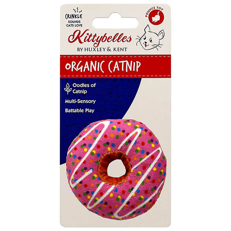Kittybelles Strawberry Donut Cat Toy