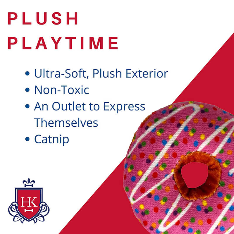 Kittybelles Strawberry Donut Cat Toy