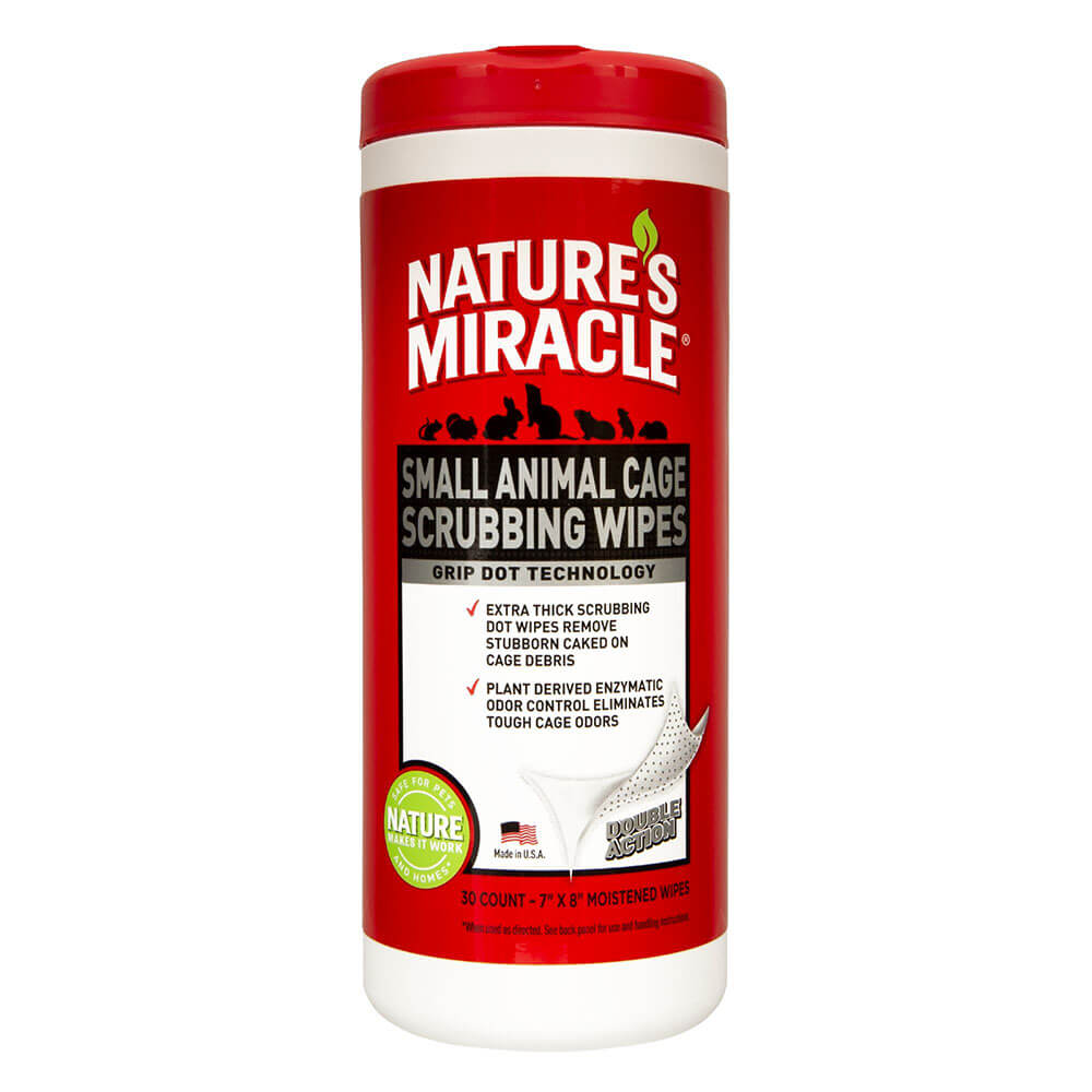 Nature's Miracle Small Animal Cage Scrubbing Wipes