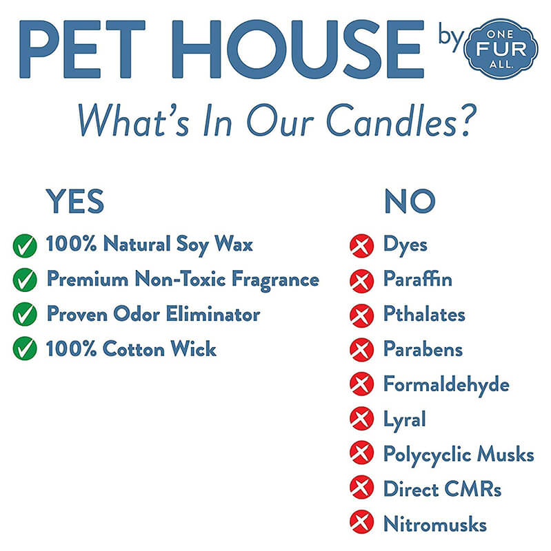 One Fur All Pet House Candle - Snow Cone