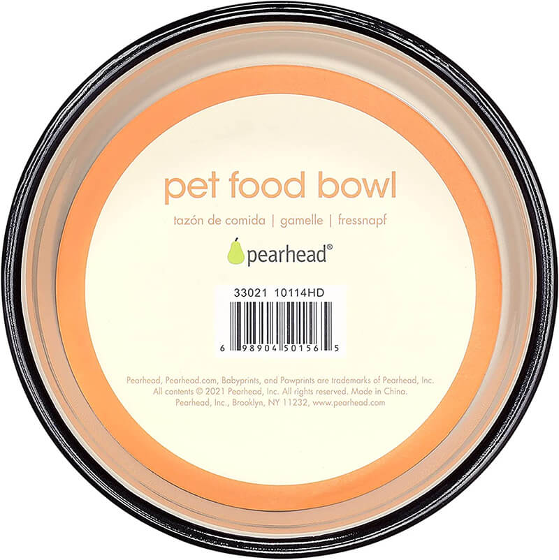 Pearhead Cat Faces Pet Dish