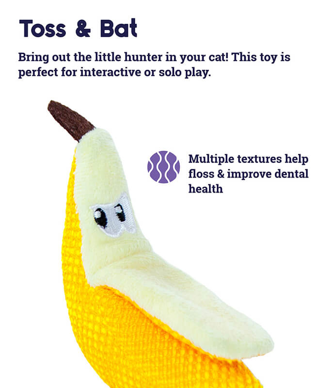 Petstages Banana Dental Catnip Toy