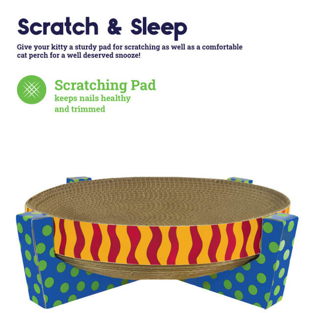 Petstages Scratch, Snuggle & and Rest Cardboard Scratcher