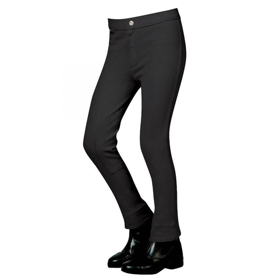 Saxon Kids Adjustable Waist Jodhpurs black