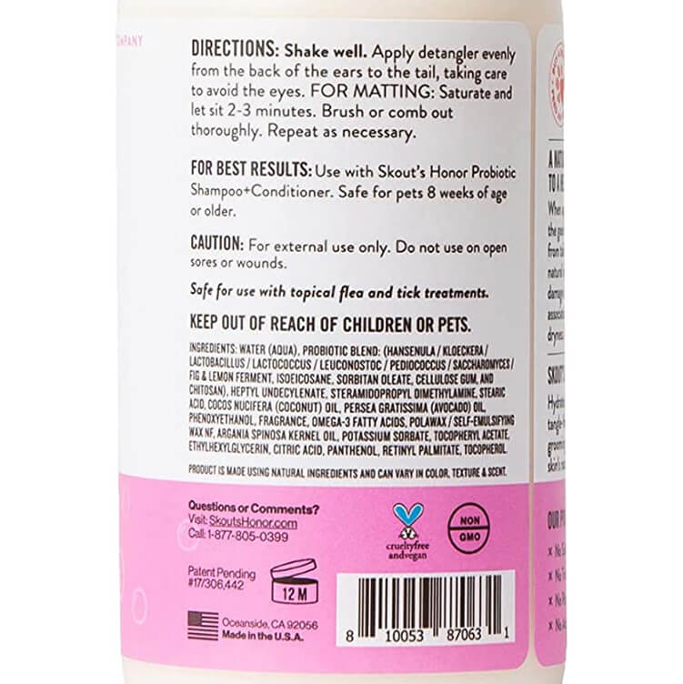 Skout's Honor Probiotic Detangler Happy Puppy DISCONTINUED