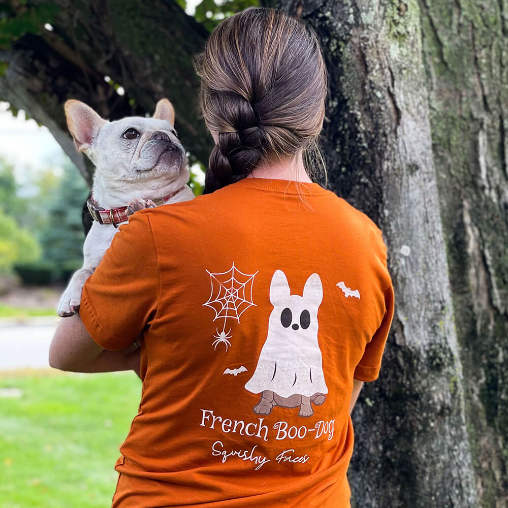 Squishy Faces 'French Boo Dog' Tee with frenchie