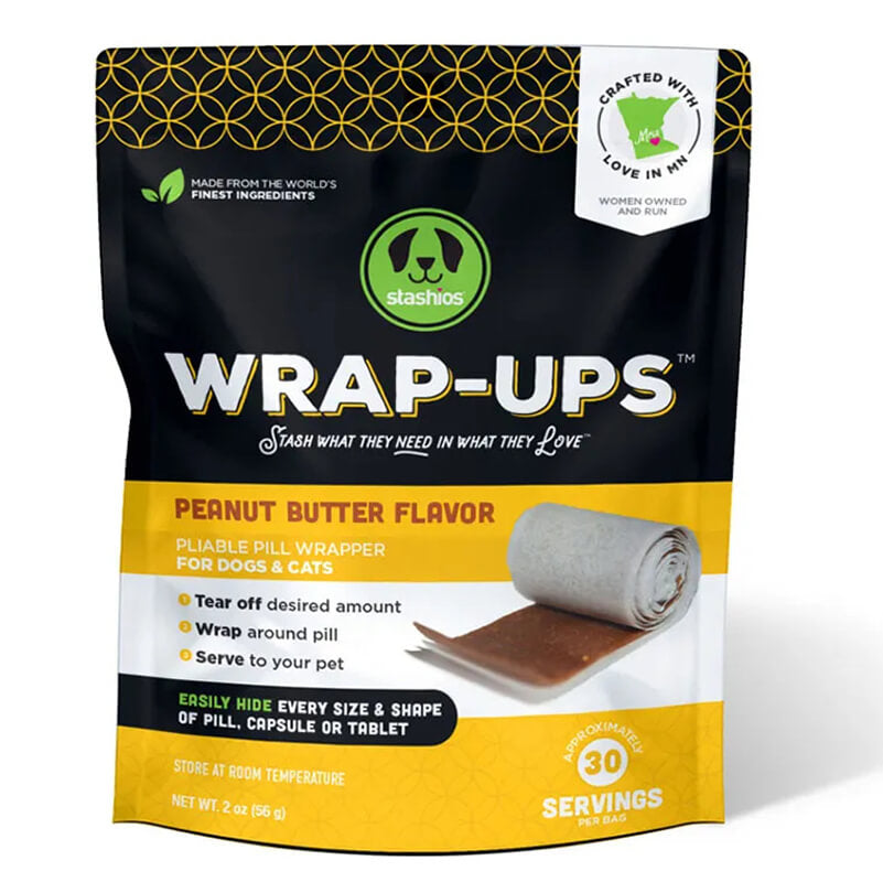 Stashios Wrap-Ups Pliable Pill Wrapper Peanut Butter Flavor