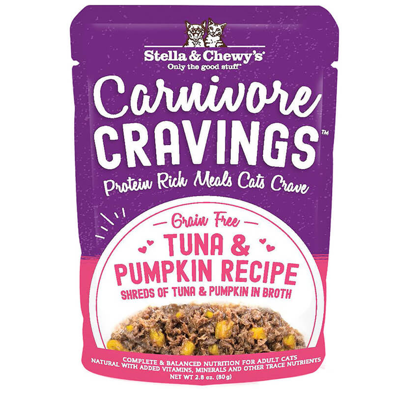 Stella & Chewy's Carnivore Cravings Pouch Tuna & Pumpkin Shreds