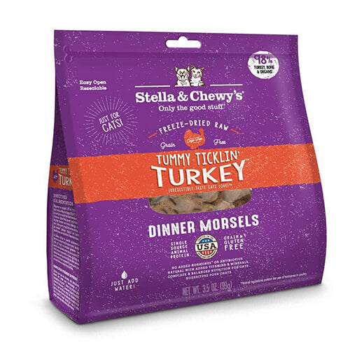 Stella & Chewy's Freeze Dried Raw Dinner Morsels Tummy Ticklin' Turkey