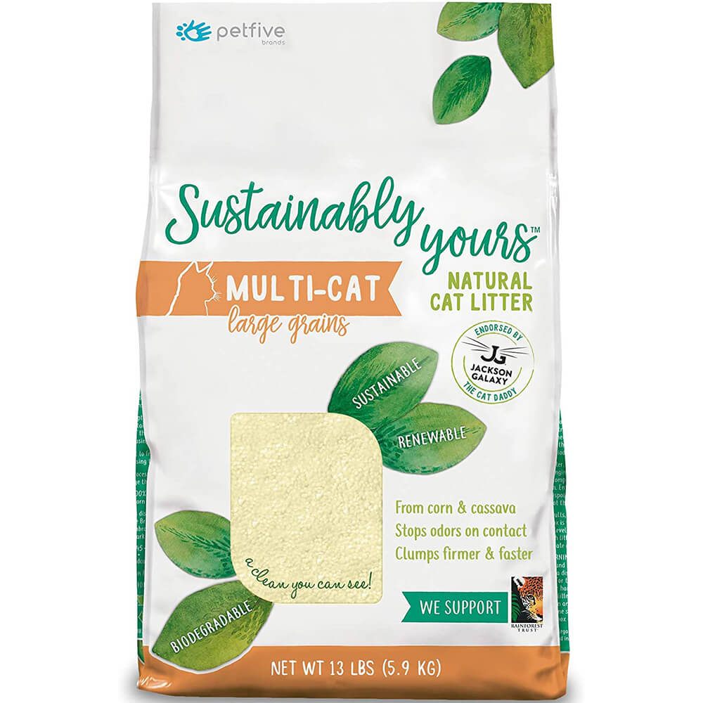 Sustainably Yours Natural Large-Grain Cat Litter