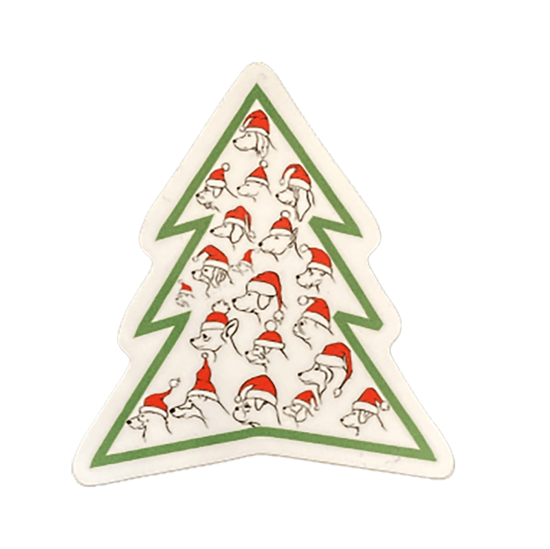 The Dapper Paw Pupmas Tree Vinyl Sticker