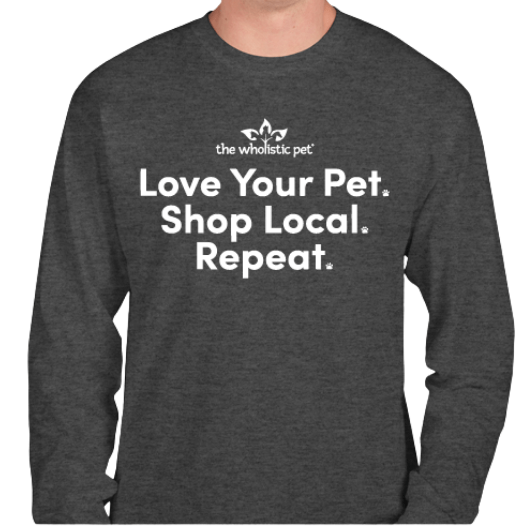 The Wholistic Pet Love, Shop, Repeat Long Sleeve T-Shirt
