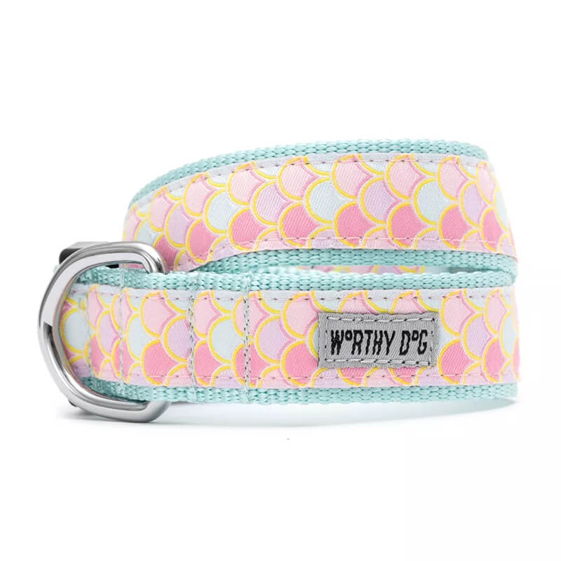 The Worthy Dog Collar Pink Mermaid
