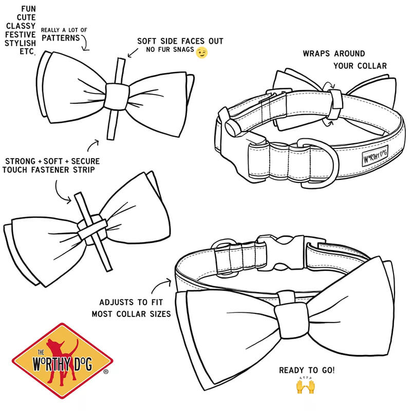 The Worthy Dog Bow Tie Puppy Love