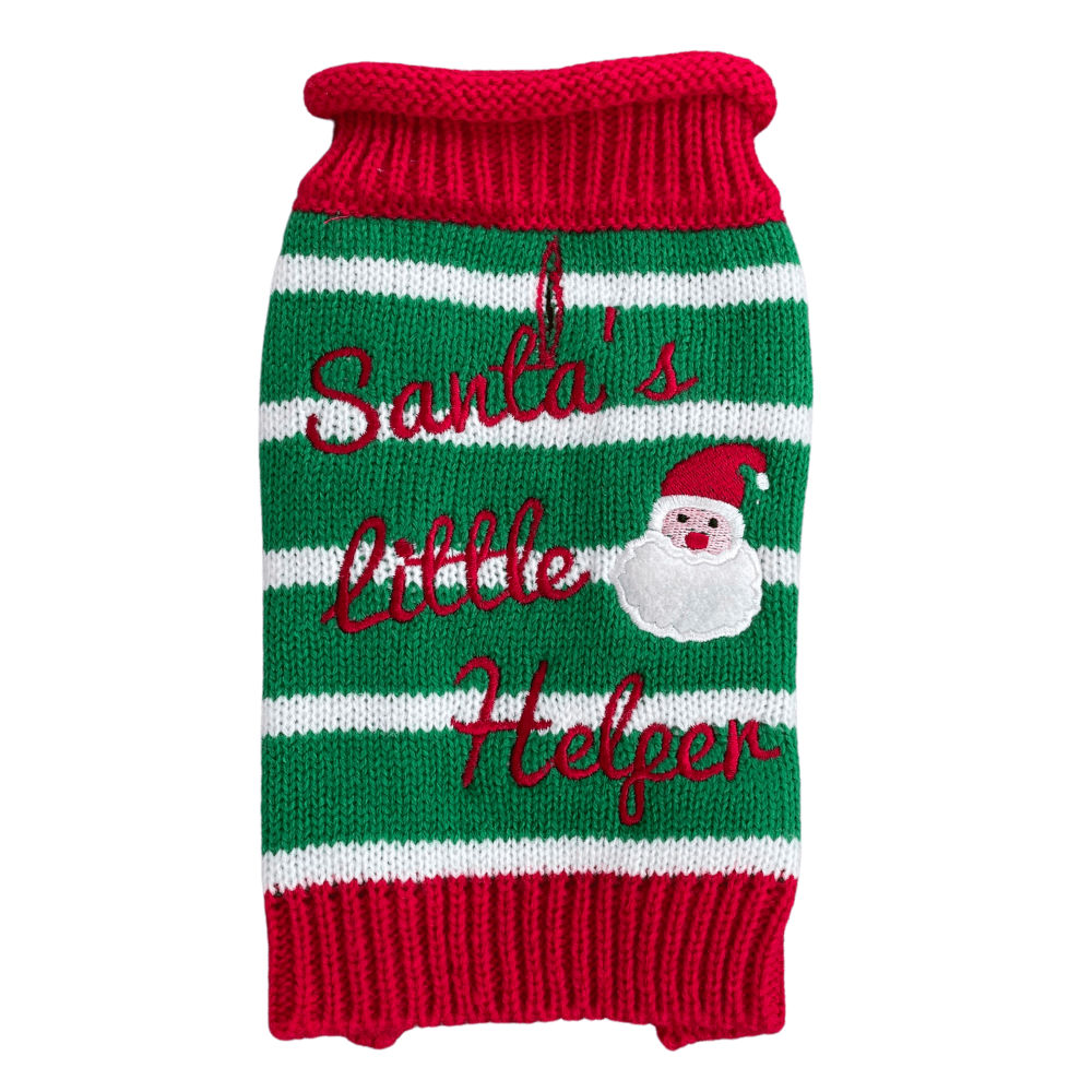 The Worthy Dog Santa's Little Helper Sweater
