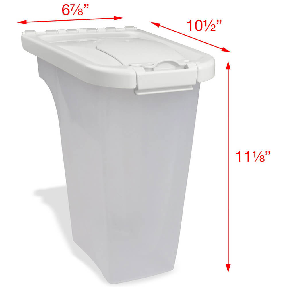 Van Ness Pet Food Dispenser with Flip Open Lid