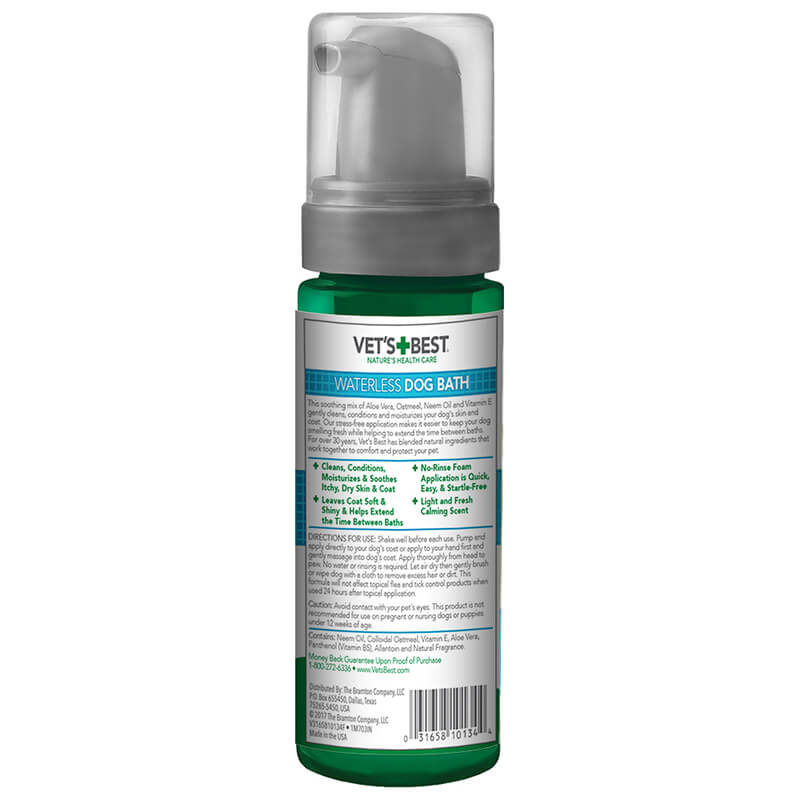 Vet's Best Quick Clean Waterless Dog Shampoo