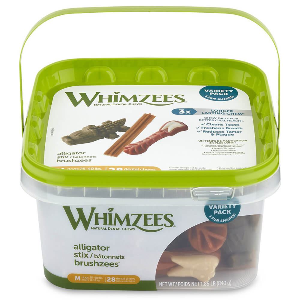 Whimzee Dental Chews Variety Pail