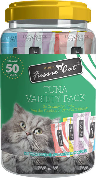 Fussie Cat Puree 50-Count Variety Pack - Tuna