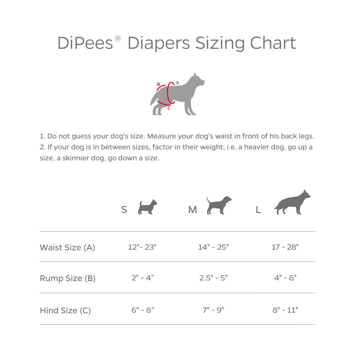 Pet Parents® Dipees™ + Odor Control Disposable Dog Diapers
