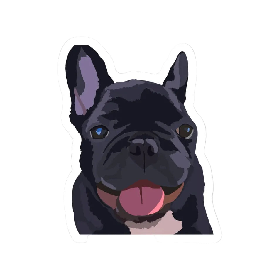Happy Sploot Designs Vinyl Sticker - Black French Bulldog